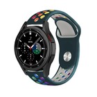Strap-it® Strap-it Samsung Galaxy Watch 4 Classic 42mm sport band (dennengroen/kleurrijk)