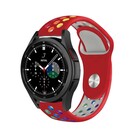 Strap-it® Strap-it Samsung Galaxy Watch 4 Classic 42mm sport band (rood/kleurrijk)