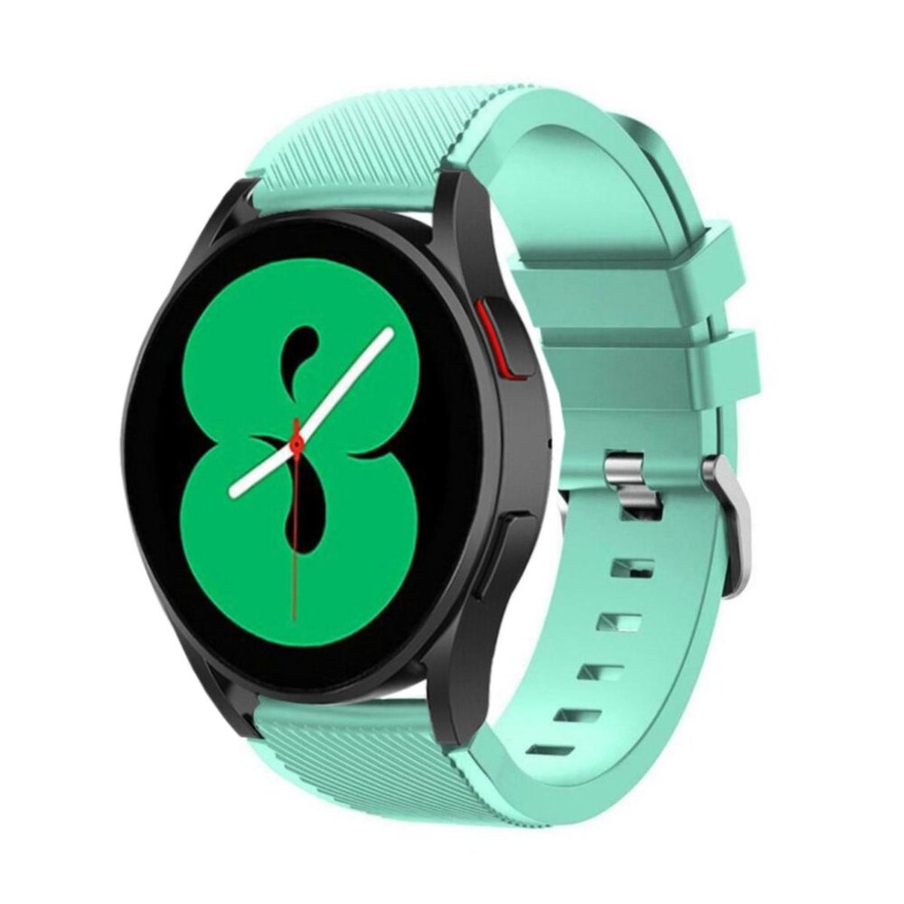 Strap-it® Strap-it Samsung Galaxy Watch 4 - 44mm siliconen bandje (aqua)