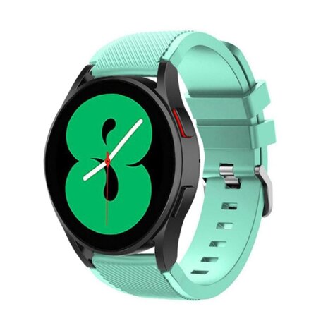 Strap-it® Strap-it Samsung Galaxy Watch 4 - 44mm siliconen bandje (aqua)