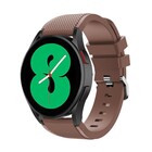 Strap-it® Strap-it Samsung Galaxy Watch 4 - 44mm siliconen bandje (koffiebruin)