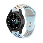 Strap-it® Strap-it Samsung Galaxy Watch 4 Classic 42mm sport band (lichtblauw/kleurrijk)