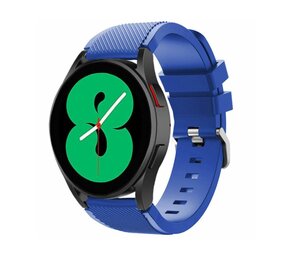Strap-it® Samsung Galaxy Watch 4 - 44mm siliconen bandje (blauw)