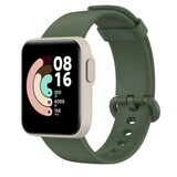 Strap-it® Xiaomi Mi Watch Lite siliconen bandje (donkergroen)