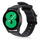 Strap-it® Strap-it Samsung Galaxy Watch 4 - 40mm nylon gesp band (zwart)