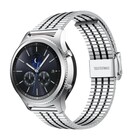 Strap-it® Strap-it Samsung Gear S3 roestvrij stalen band (zilver/zwart)