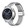 Strap-it® Strap-it Samsung Gear S3 roestvrij stalen band (zilver/zwart) Strap-it® Strap-it Samsung Gear S3 roestvrij stalen band (zilver/zwart)