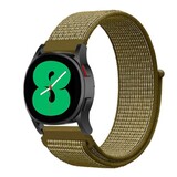 Strap-it® Samsung Galaxy Watch 4 - 40mm nylon band (olijf)