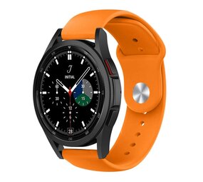 Strap-it® Samsung Galaxy Watch 4 Classic 42mm sport band (oranje) Strap-it® Samsung Galaxy Watch 4 Classic 42mm sport band (oranje)