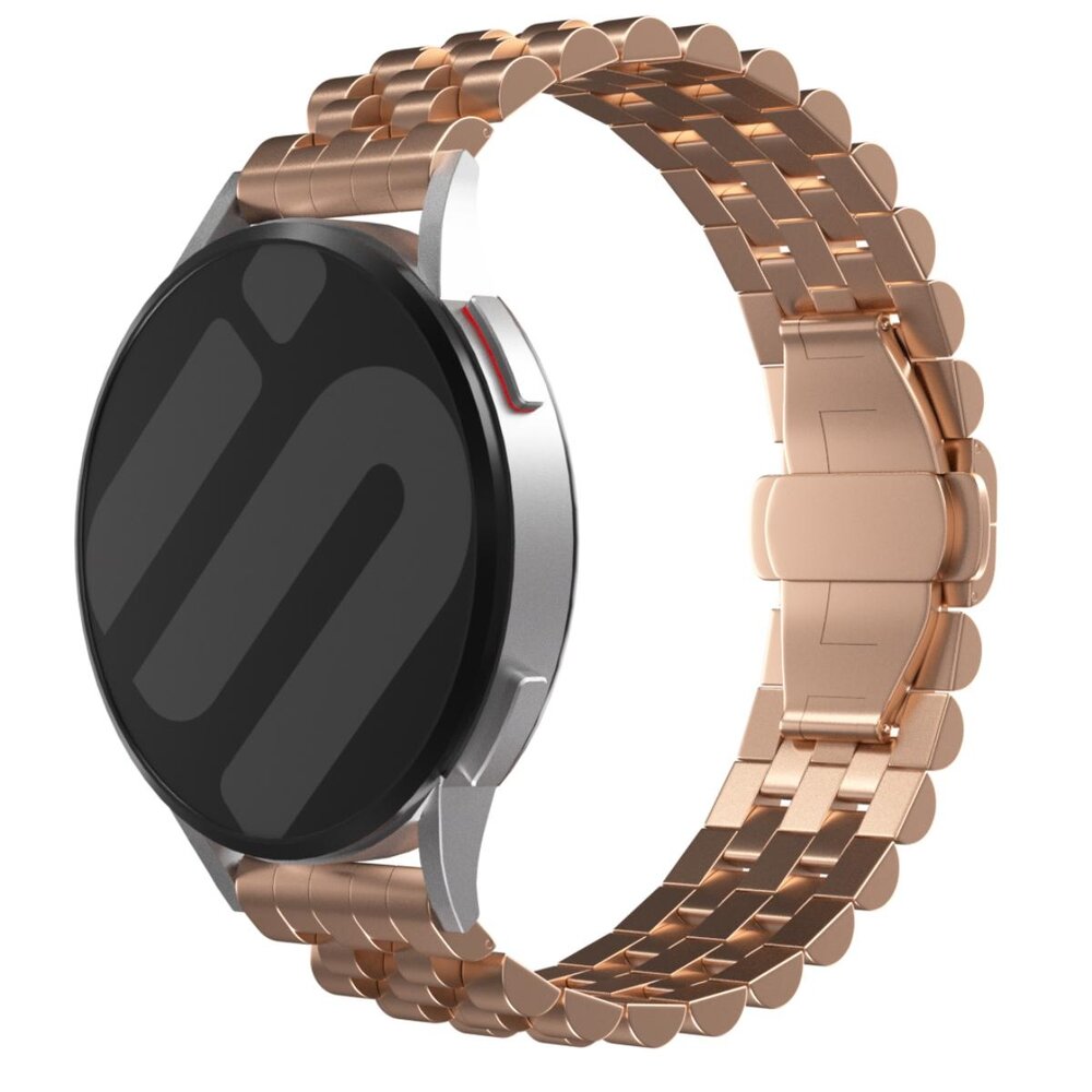 Strap-it® Strap-it Samsung Galaxy Watch 3 45mm Jubilee stalen band (rosé goud) Strap-it® Strap-it Samsung Galaxy Watch 3 45mm Jubilee stalen band (rosé goud)