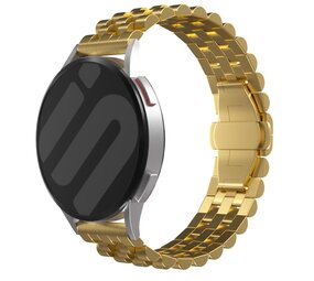 Strap-it® Samsung Galaxy Watch Active Jubilee stalen band (goud)