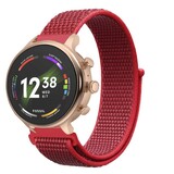 Strap-it® Fossil Gen 6 (42mm) nylon band (rood)