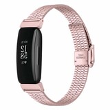 Strap-it® Fitbit Inspire roestvrij stalen band (rosé pink)