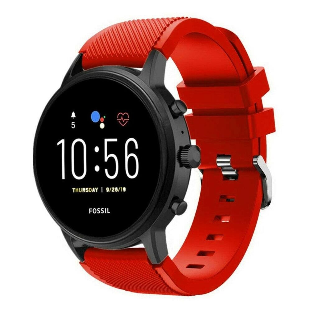 Strap-it® Strap-it Fossil Gen 5 siliconen bandje (rood)