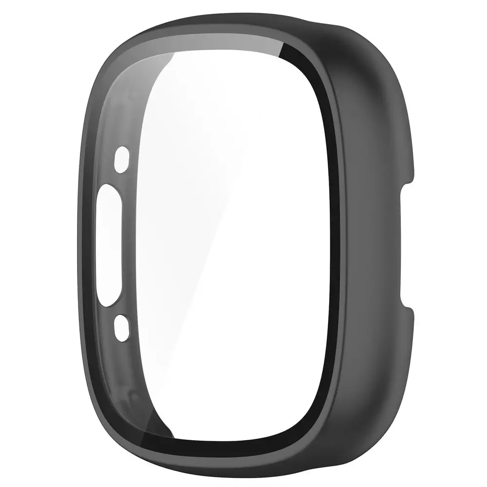 Strap-it® Strap-it Fitbit Versa 4 / Sense 2 hard case met glas (zwart)