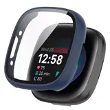 Strap-it® Fitbit Versa 4 / Sense 2 hard case met glas (blauw)