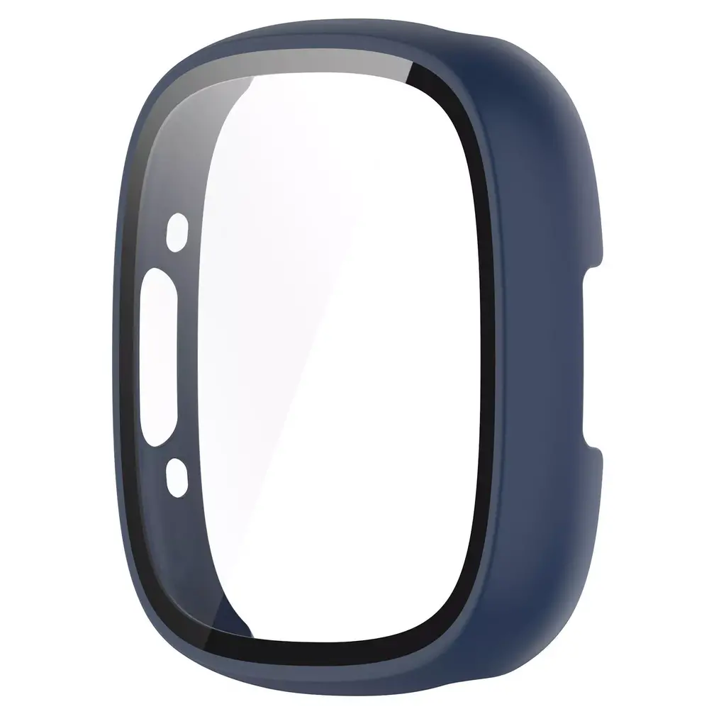 Strap-it® Strap-it Fitbit Versa 4 / Sense 2 hard case met glas (blauw)