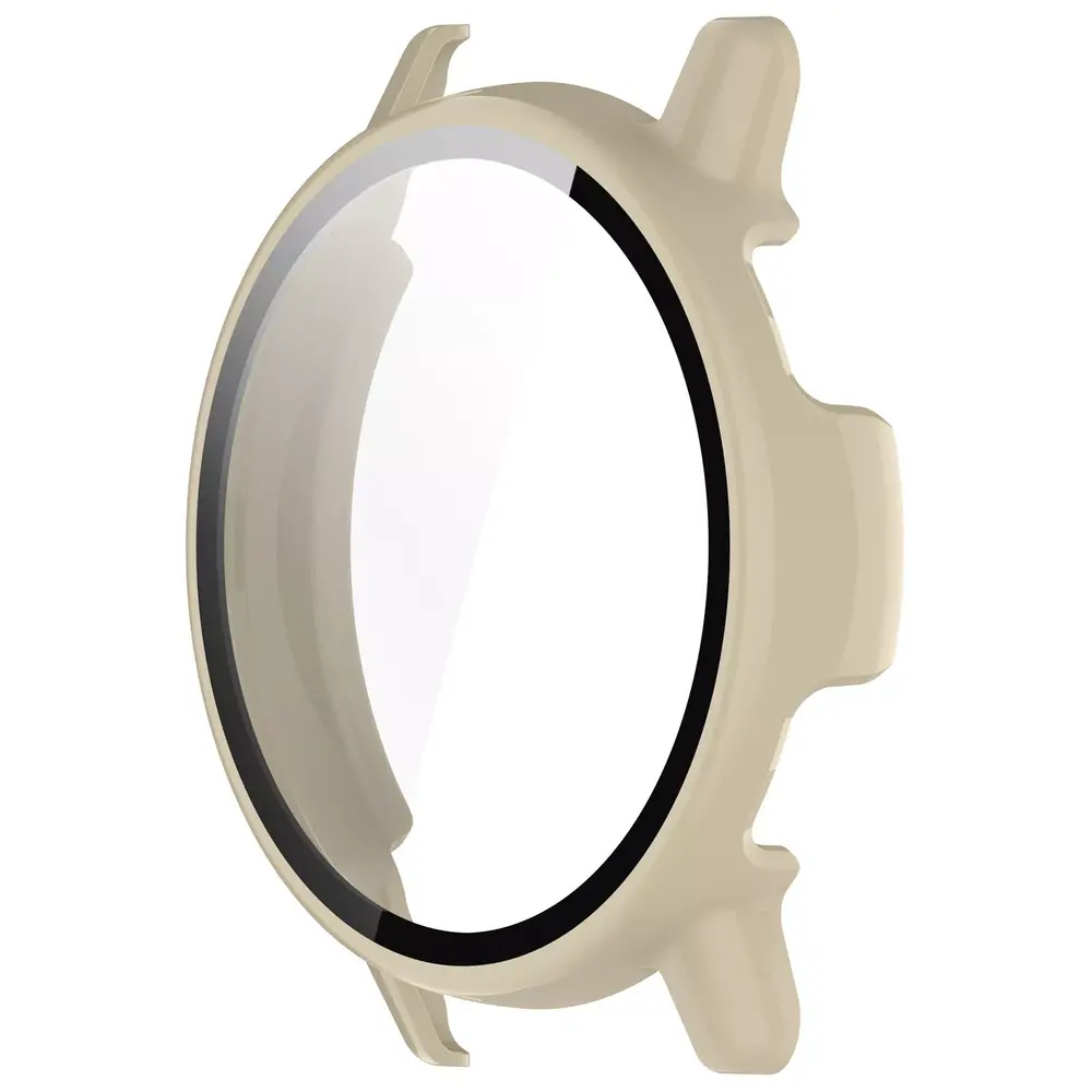 Strap-it® Strap-it Garmin Vivoactive 5 hard case met glas (beige)