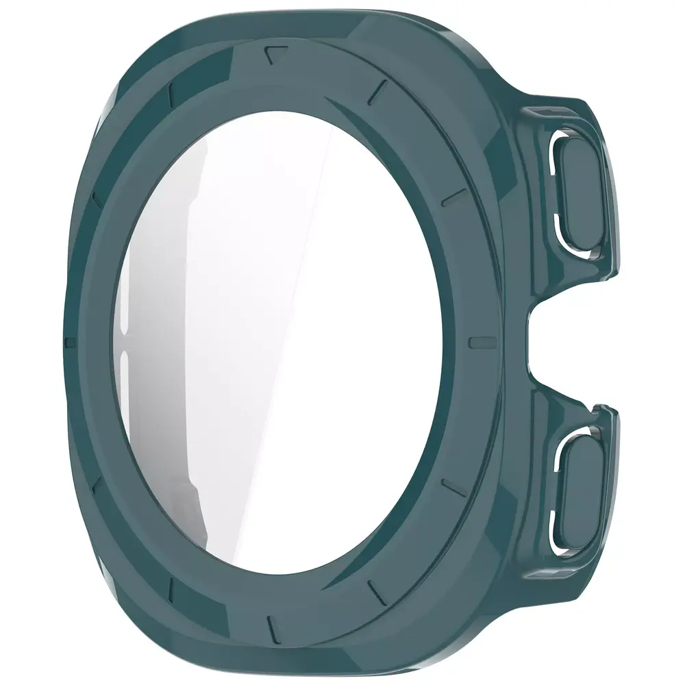 Strap-it® Strap-it Samsung Galaxy Watch Ultra hard case met glas (dennengroen)