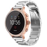 Strap-it® Fossil Gen 5e - 42mm stalen band (zilver)