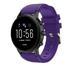 Strap-it® Fossil Gen 5 siliconen bandje (paars)