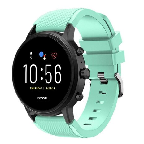 Strap-it® Strap-it Fossil Gen 5 siliconen bandje (aqua)
