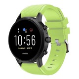 Strap-it® Fossil Gen 5 siliconen bandje (lichtgroen)
