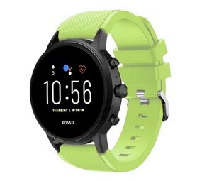 Strap-it® Fossil Gen 5 siliconen bandje (lichtgroen)