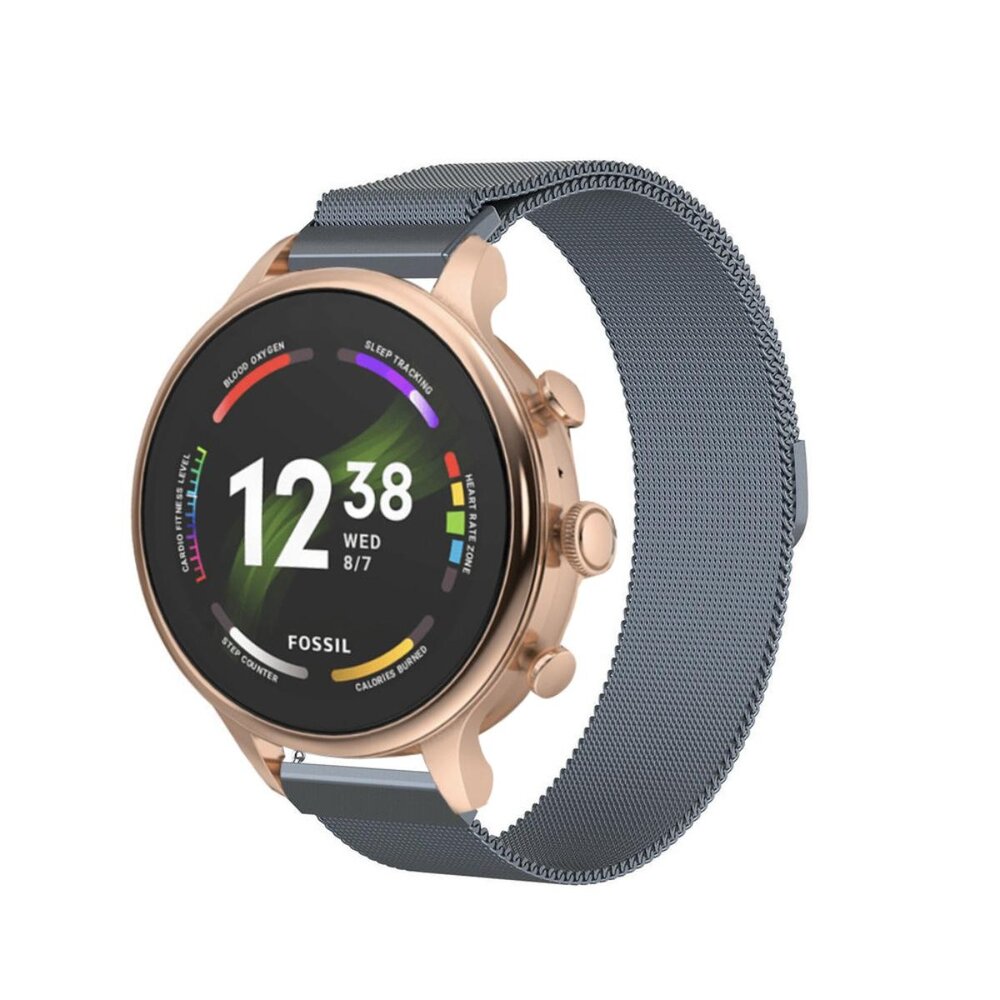 Strap-it® Strap-it Fossil Gen 6 (42mm) Milanese band (space grey)