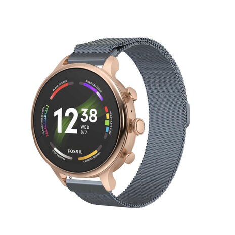 Strap-it® Strap-it Fossil Gen 6 (42mm) Milanese band (space grey)