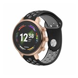 Strap-it® Fossil Gen 6 (42mm) sport band (zwart/grijs)