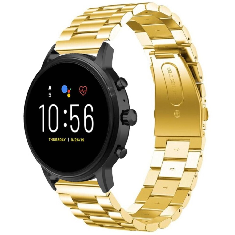Strap-it® Strap-it Fossil Gen 5 stalen band (goud)