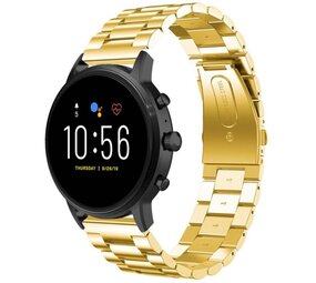 Strap-it® Fossil Gen 5 stalen band (goud)