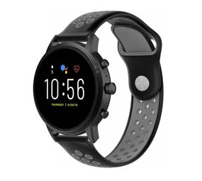 Strap-it® Fossil Gen 5 sport band (zwart/grijs)