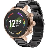 Strap-it® Fossil Gen 6 (42mm) stalen band (zwart)