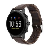 Strap-it® Fossil Gen 5 leren band (donkerbruin)