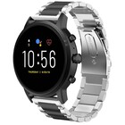 Strap-it® Strap-it Fossil Gen 5 stalen band (zilver/zwart)