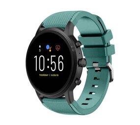 Strap-it® Fossil Gen 5 siliconen bandje (dennengroen)