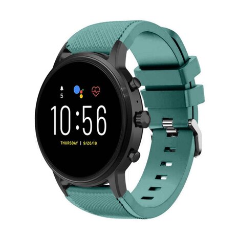 Strap-it® Strap-it Fossil Gen 5 siliconen bandje (dennengroen)