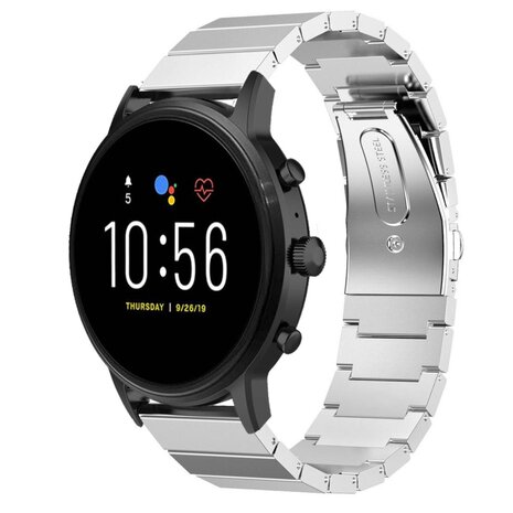 Strap-it® Strap-it Fossil Gen 5 metalen bandje (zilver)