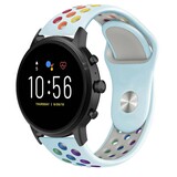 Strap-it® Fossil Gen 5 sport band (lichtblauw kleurrijk)