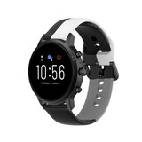 Strap-it® Fossil Gen 5 triple sport band (zwart-wit-grijs)