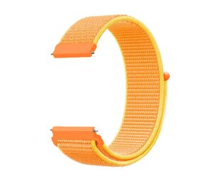 Strap-it® Fossil Gen 5e - 44mm nylon band (oranje-geel)