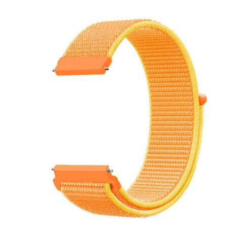 Strap-it® Strap-it Fossil Gen 5e - 44mm nylon band (oranje-geel)