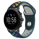 Strap-it® Fossil Gen 5 sport band (dennengroen kleurrijk)