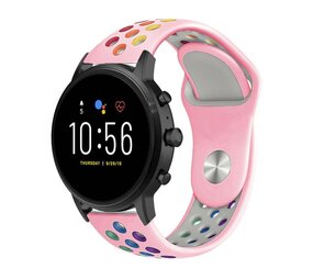 Strap-it® Fossil Gen 5 sport band (roze kleurrijk)
