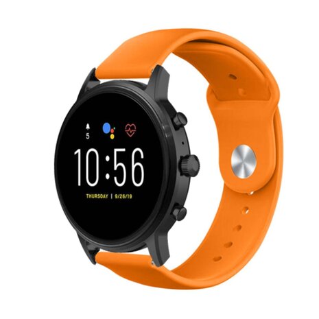 Strap-it® Strap-it Fossil Gen 5 sport band (oranje) Strap-it® Strap-it Fossil Gen 5 sport band (oranje)