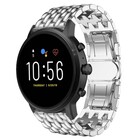 Strap-it® Strap-it Fossil Gen 5 stalen draak band (zilver)