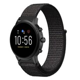 Strap-it® Fossil Gen 5 nylon band (zwart)