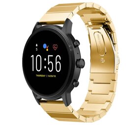 Strap-it® Fossil Gen 5 metalen bandje (goud)